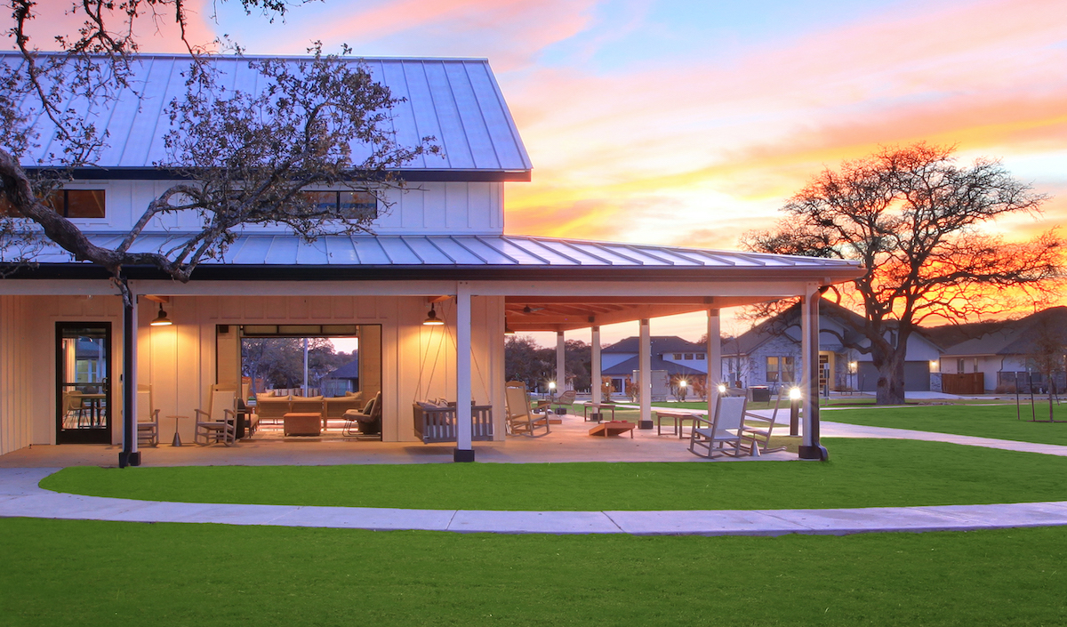 Mockup of Meyer Ranch's amenity center.
