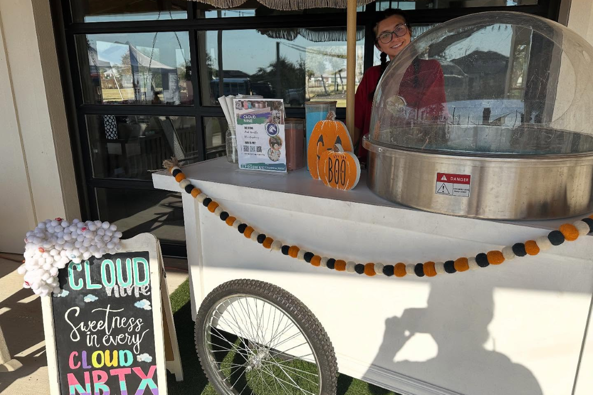 Cotton candy stand at a Meyer Ranch event 